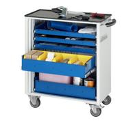 RAU Chariot à outils Rau avec 5 tiroirs métal LxPxH 725x400x860mm Quantité:1