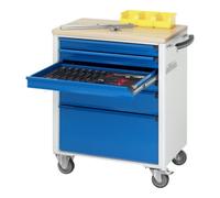 RAU Chariot à outils Rau avec 6 tiroirs hêtre LxPxH 700x500x860mm Quantité:1