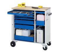 RAU Chariot à outils Rau avec 7 tiroirs en hêtre LxPxH 1025x520x1080mm Quantité:1