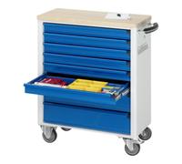 RAU Chariot à outils Rau avec 8 tiroirs hêtre LxPxH 700x350x860mm Quantité:1