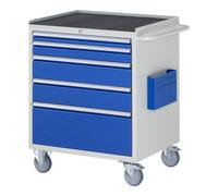 RAU Chariot de montage Rau métal 5x tiroir 1x60 1x90 2x150 1x270mm LxPxH 770x650x975mm Quantité:1