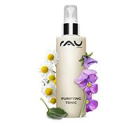 RAU Cosmetics Purifying Tonic 200 ml - Lotion Tonique Visage Purifiante à l'Alcool avec Zinc, Urée, Camomille et Pensée Sauvage - Soin Peau Grasse et Imperfections