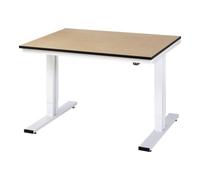 RAU Établi adlatus RAU 300 réglable en hauteur électriquement Plan de travail MDF 1250 mm x 1000 mm Quantité:1