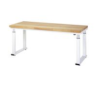 RAU Établi adlatus RAU 600 réglable en hauteur électriquement plateau en hêtre massif 2000 mm x 700 mm Quantité:1