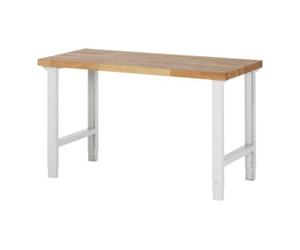 RAU Etabli brut avec hauteur de travail réglable et plan de travail massif 1500x700x790-1140 mm Quantité:1
