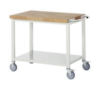 RAU Etabli mobile brut avec contreventement transversal LxPxH 1000x700x880x880-1080mm Quantité:1