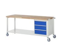 RAU Etabli mobile brut Modèle 8157 LxPxH 2000x700x880mm Quantité:1