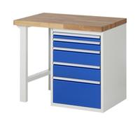 RAU Établi Rau modèle 7511 avec 5 tiroirs l x p x h 1000x900x840mm Quantité:1