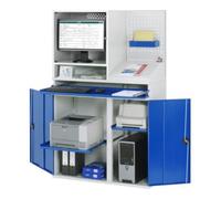 RAU Rau Armoire informatique 67T avec boîtier moniteur T520mm, L1100xP520xH1770mm Quantité:1