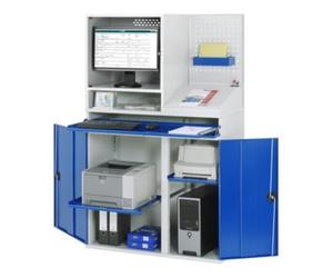 RAU Rau Armoire informatique 67T avec boîtier moniteur T520mm, L1100xP520xH1770mm Quantité:1
