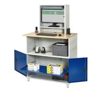 RAU Rau Bureau informatique 1022 avec boîtier moniteur P300mm, L1100xP790xH1840mm Quantité:1