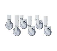 RAU Rau Ensemble de roulettes avec expanseur, 2 roulettes fixes et 4 roulettes pivotantes avec frein Quantité:1