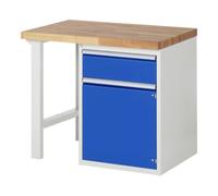 RAU Rau Établi 7502A1, L1000xP700xH840mm, 1 tiroir TA, 1 porte Quantité:1