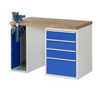 RAU Rau Établi 7510A2, L1250xP700xH890mm, 4x tiroirs TA, 1x SSKL Quantité:1