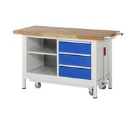 RAU Rau Établi avec châssis 8462, L1500xP700xH880mm, 3x tiroirs-TA Quantité:1