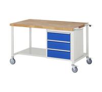 RAU Rau Établi mobile 8157, L1500xP900xH880mm, 3x tiroirs-TA Quantité:1