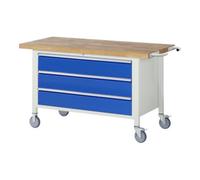 RAU Rau Établi mobile 8357, L1500xP700xH880mm, 3x tiroirs-TA Quantité:1