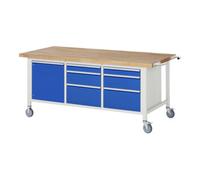 RAU Rau Établi mobile 8570, L2000xP900xH880mm, 6x tiroirs-TA, 1x porte Quantité:1