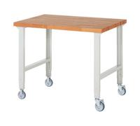 RAU Rau Établi mobile réglable en hauteur 7000-1, L1250xP900xH950-1000mm Quantité:1