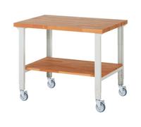 RAU Rau Établi mobile réglable en hauteur 7000-7, L1250xP900xH950-1000mm Quantité:1