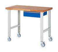 RAU Rau Établi mobile réglable en hauteur 7001A1, L1250xP700xH950-1000mm Quantité:1