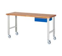 RAU Rau Établi mobile réglable en hauteur 7001A1, L2000xP700xH950-1000mm Quantité:1
