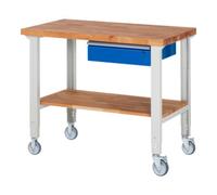 RAU Rau Établi mobile réglable en hauteur 7001A7, L1250xP700xH950-1000mm Quantité:1