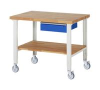 RAU Rau Établi mobile réglable en hauteur 7001A7, L1250xP900xH950-1000mm Quantité:1