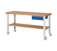 RAU Rau Établi mobile réglable en hauteur 7001A7, L2000xP700xH950-1000mm Quantité:1