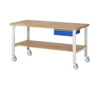 RAU Rau Établi mobile réglable en hauteur 7001A7, L2000xP900xH950-1000mm Quantité:1