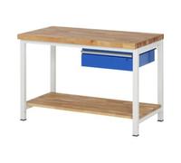 RAU Rau établi modèle 8001 avec étagère LxPxH 1250x700x840mm Quantité:1