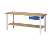 RAU Rau Établi réglable en hauteur 7001A7, L2000xP700xH790-1140mm, 1 tiroir-TA Quantité:1