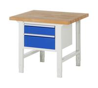 RAU Rau Établi réglable en hauteur 7123A1, L1000xP900xH790-1140mm, 2x tiroirs-TA Quantité:1