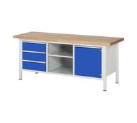RAU Rau Établi réglable en hauteur 8563A2, L2000xP700xH840-1040mm, 3x tiroirs-TA, 1x porte Quantité:1