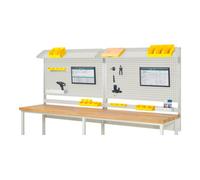 RAU Rau Système de montage Kit complet 02, largeur produit 3000 mm, RAL7035/RAL7035 Quantité:1