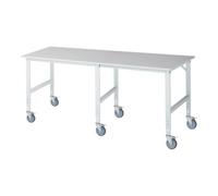 RAU Rau Table de travail mobile (HV) Tom (6 LR), L2500xP1000xH910-1230mm, plateau M 22mm Quantité:1