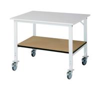 RAU Rau Table de travail mobile (HV) Tom KM-01, L1250xP1000xH910-1230mm, plateau M 22mm Quantité:1