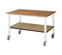 RAU Rau Table de travail mobile (HV) Tom KM-01, L1500xP1000xH910-1230mm, Plateau B-25mm Quantité:1