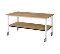 RAU Rau Table de travail mobile (HV) Tom KM-01, L2000xP1000xH910-1230mm, Plateau B 25mm Quantité:1