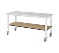 RAU Rau Table de travail mobile (HV) Tom KM-01, L2000xP800xH910-1230mm, Plateau M-22mm Quantité:1