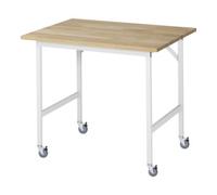RAU Rau Table de travail mobile Jerry (4 LR), L1000xP800xH900mm, Plateau B-25mm Quantité:1