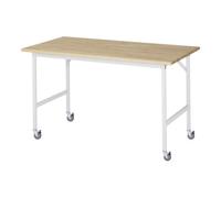RAU Rau Table de travail mobile Jerry (4 LR), L1500xP800xH900mm, plateau B 25mm Quantité:1