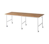 RAU Rau Table de travail mobile Jerry (6 LR), L2500xP1000xH900mm, Plateau B-25mm Quantité:1