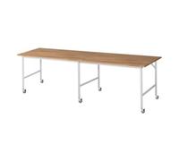 RAU Rau Table de travail mobile Jerry (6 LR), L3000xP1000xH900mm, Plateau B 25mm Quantité:1