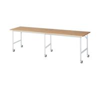 RAU Rau Table de travail mobile Jerry (6 LR), L3000xP800xH900mm, Plateau B-25mm Quantité:1