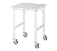 RAU Rau Table de travail mobile Tom (4 LR), L750xP800xH910-1230mm, plateau M 22mm Quantité:1