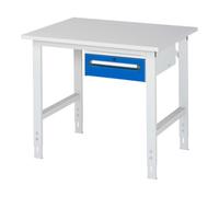 RAU Rau Table de travail Tom réglable en hauteur KM02, L1000xP800xH760-1080mm, plateau M-22mm Quantité:1