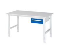 RAU Rau Table de travail Tom réglable en hauteur KM02, L1500xP800xH760-1080mm, plateau M 22mm Quantité:1