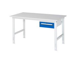 RAU Rau Table de travail Tom réglable en hauteur KM02, L1500xP800xH760-1080mm, plateau M 22mm Quantité:1