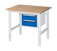 RAU Rau Table de travail Tom réglable en hauteur KM03, L1000xP800xH760-1080mm, plateau B-25mm Quantité:1